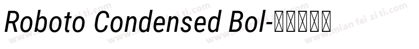 Roboto Condensed Bol字体转换